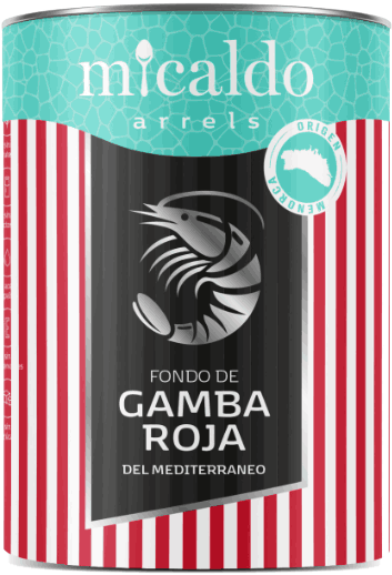 Lata Arrels, fondo de gamba roja